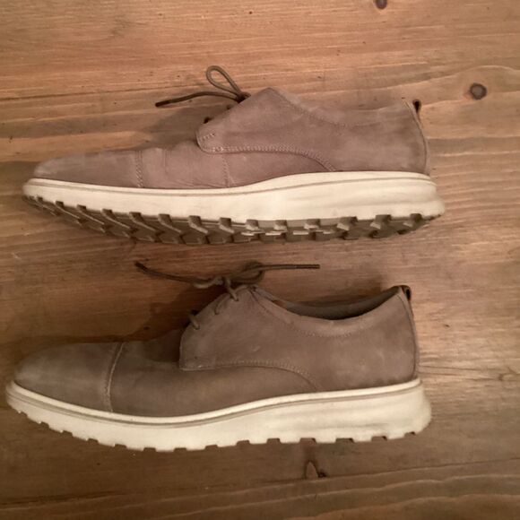 ECCO CS20 HYBRID  LEATHER OXFORD MOON ROCK CASHMERE EU 43 9-9.5 US LACE UP - Picture 5 of 10